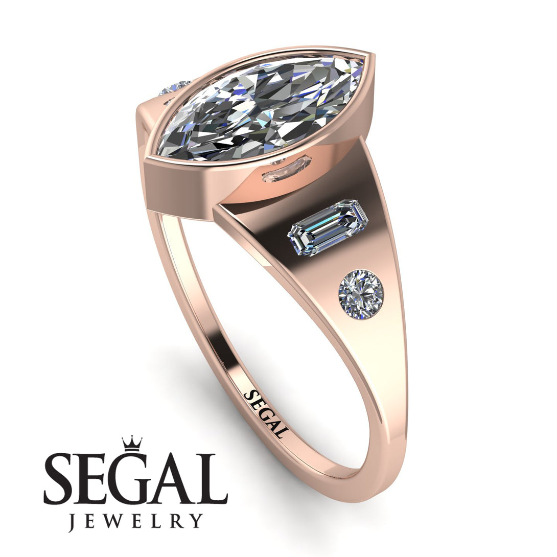 Marquise Bezel Diamond Ring - Juliana No. 2