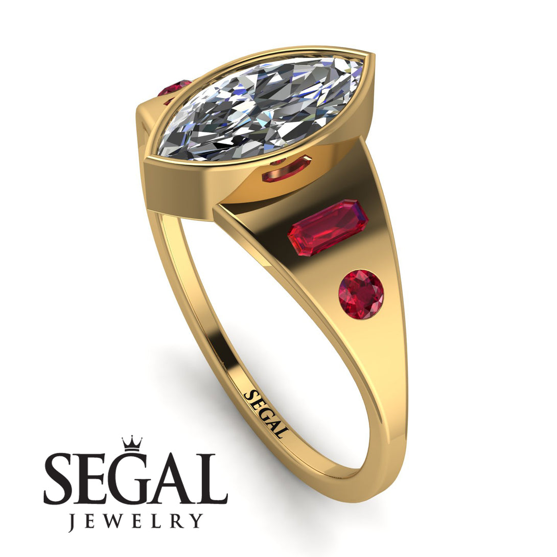 Marquise Bezel Diamond Ring - Juliana No. 46