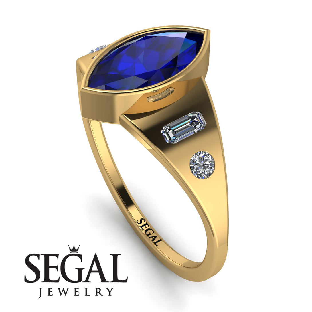 Marquise Bezel Diamond Ring - Juliana No. 13