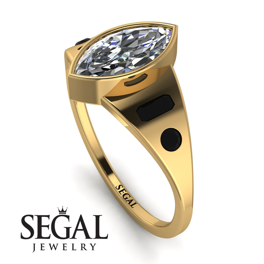 Marquise Bezel Diamond Ring - Juliana No. 31