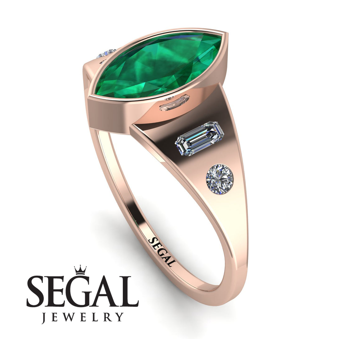 Marquise Bezel Diamond Ring - Juliana No. 5