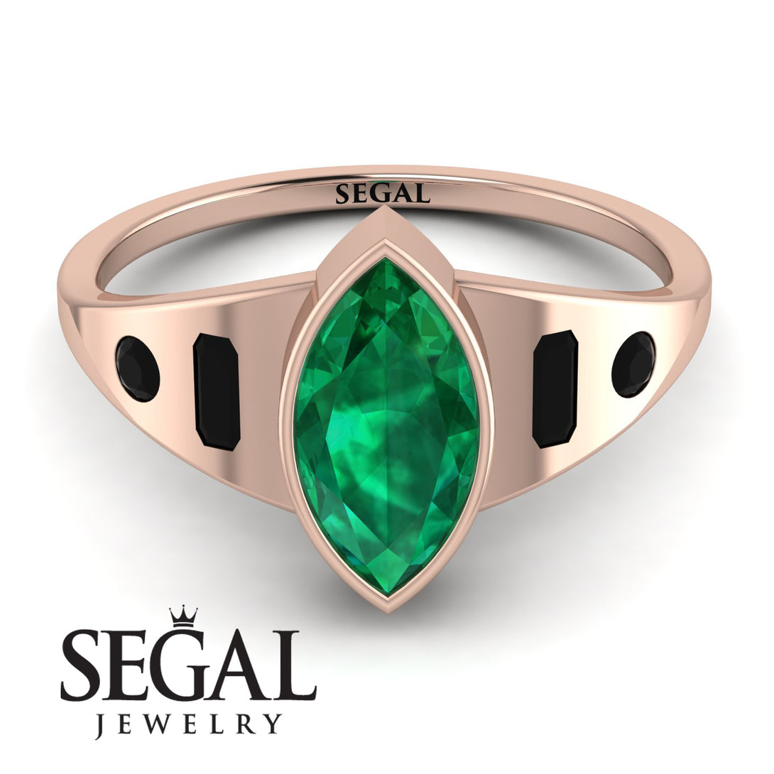 Marquise Bezel Diamond Ring - Juliana No. 35