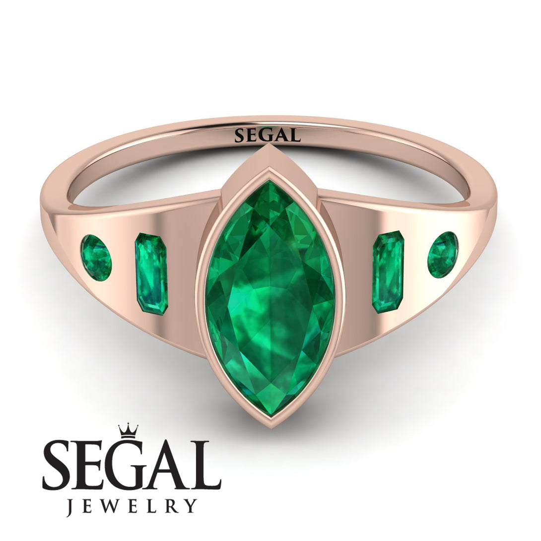 Marquise Bezel Diamond Ring - Juliana No. 20