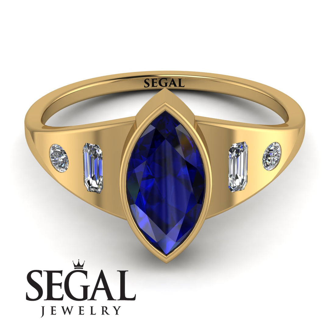 Marquise Bezel Diamond Ring - Juliana No. 13