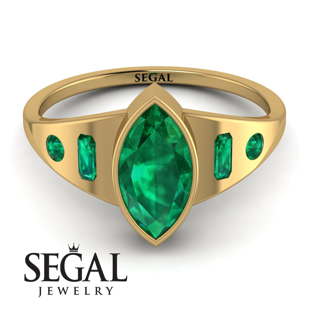 Marquise Bezel Diamond Ring - Juliana No. 19