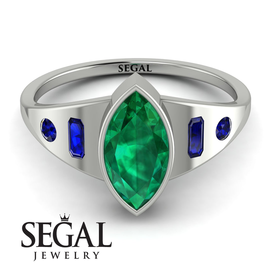 Marquise Bezel Diamond Ring - Juliana No. 66