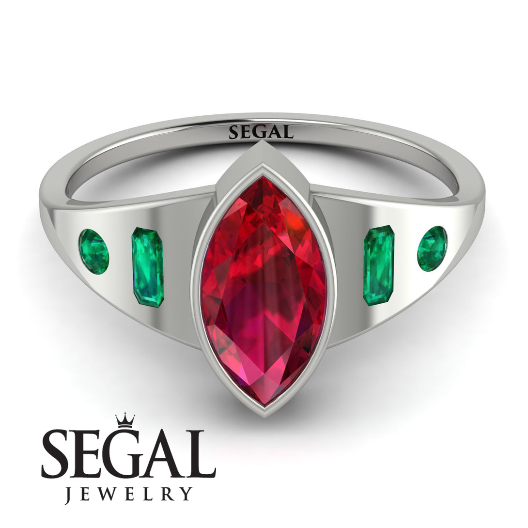 Marquise Bezel Diamond Ring - Juliana No. 27