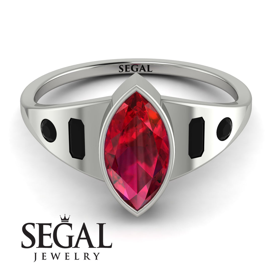 Marquise Bezel Diamond Ring - Juliana No. 42