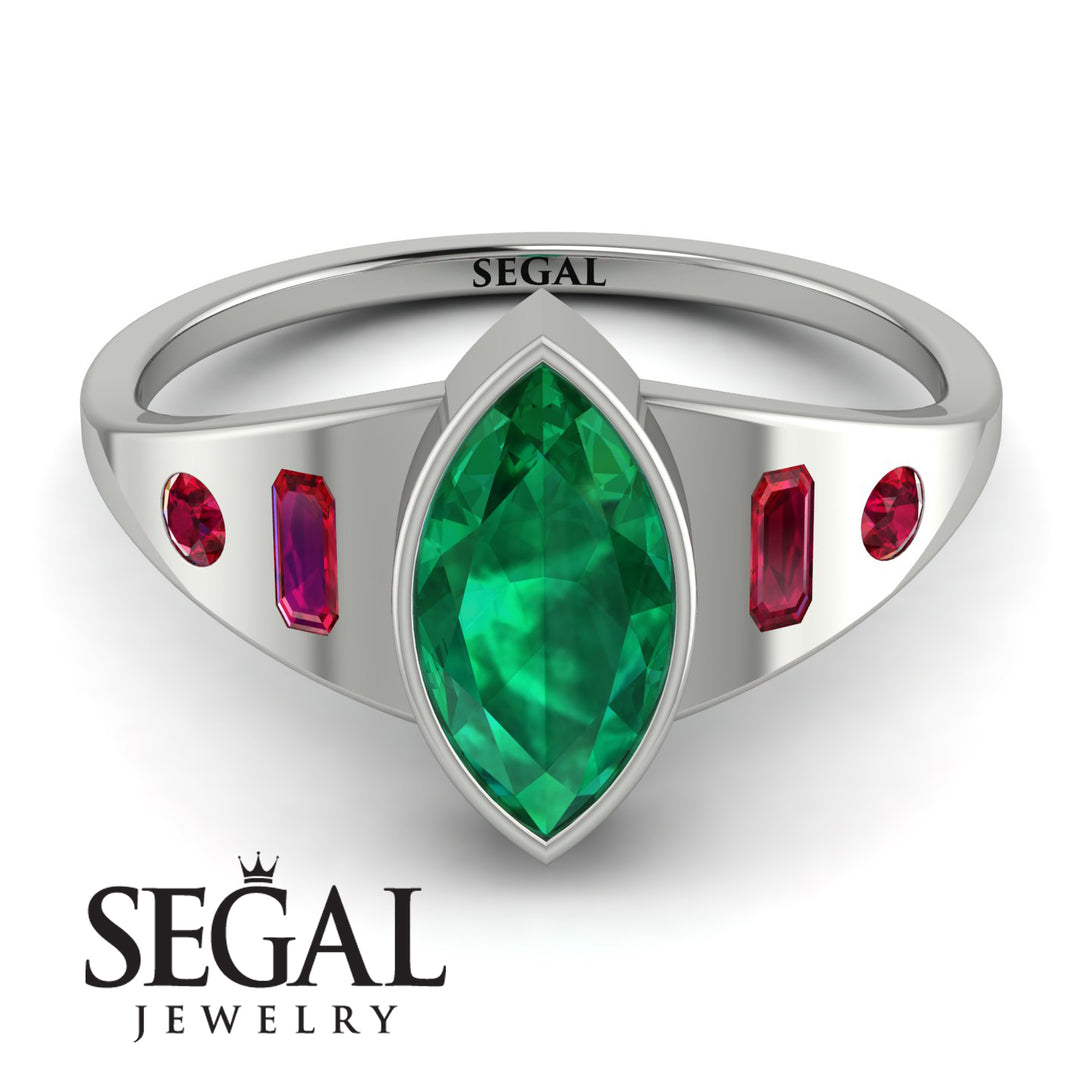 Marquise Bezel Diamond Ring - Juliana No. 51