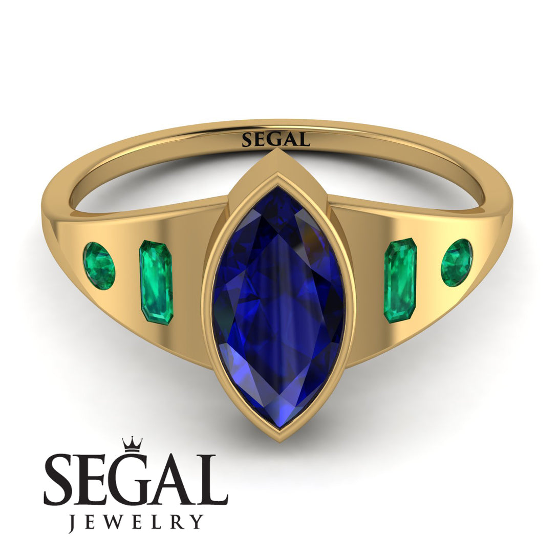 Marquise Bezel Diamond Ring - Juliana No. 28