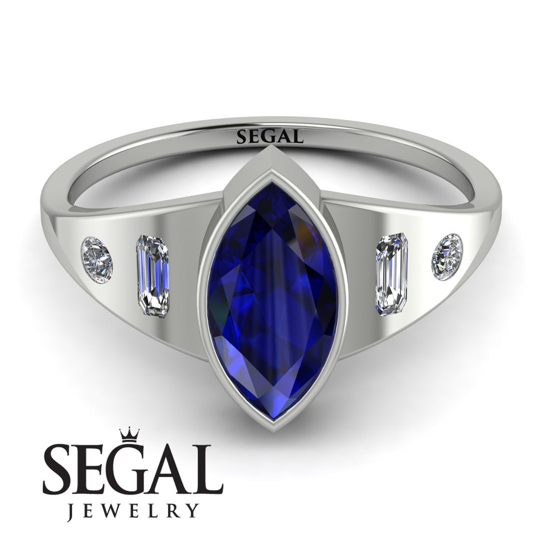 Marquise Bezel Diamond Ring - Juliana No. 15