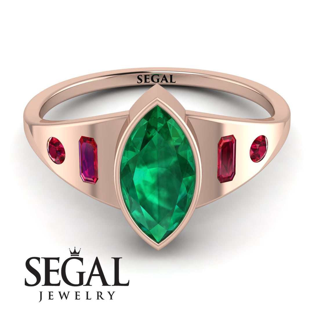 Marquise Bezel Diamond Ring - Juliana No. 50