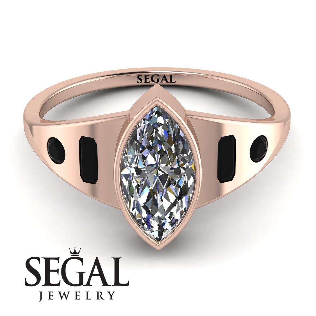 Marquise Bezel Diamond Ring - Juliana No. 32