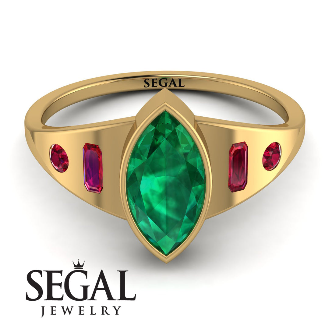 Marquise Bezel Diamond Ring - Juliana No. 49