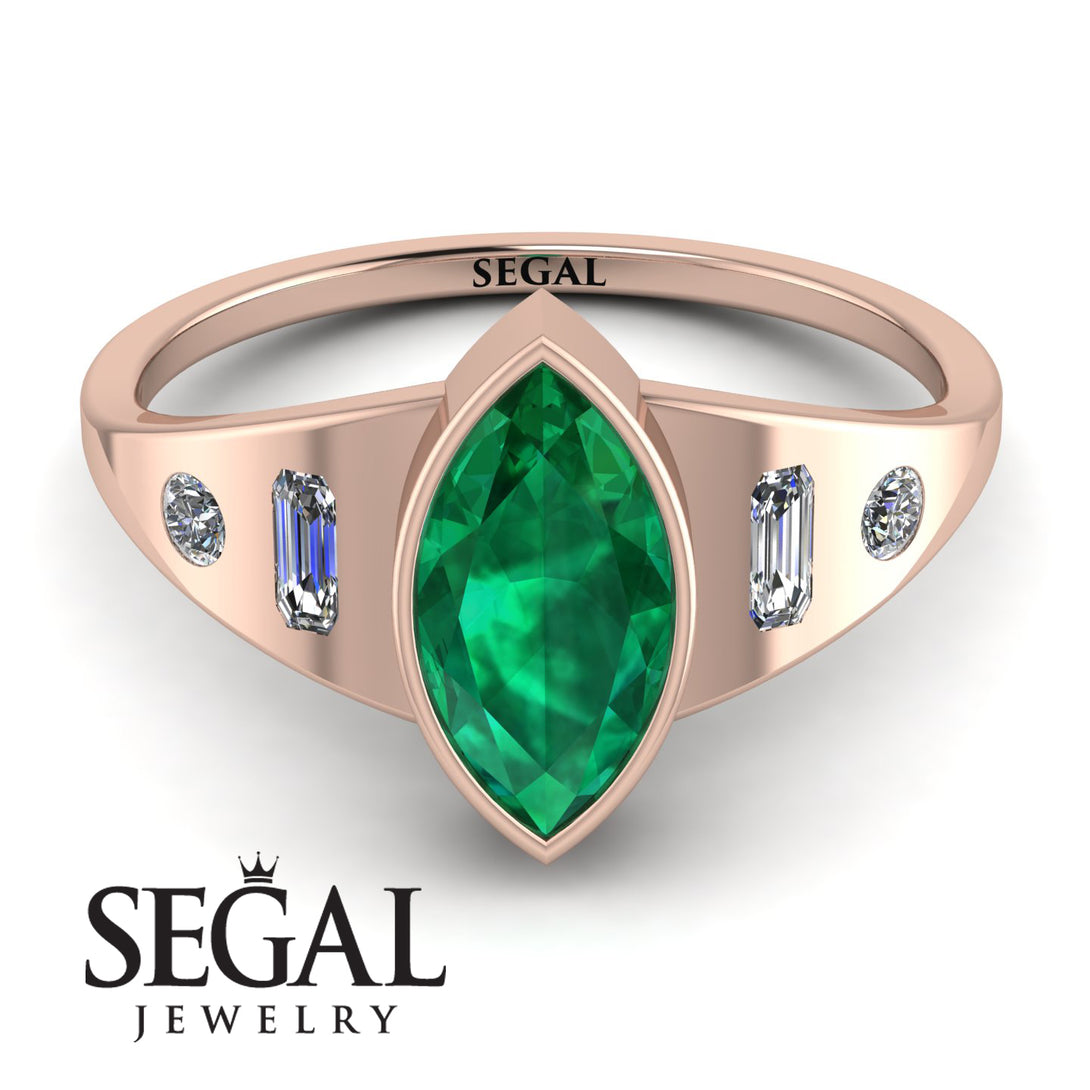 Marquise Bezel Diamond Ring - Juliana No. 5