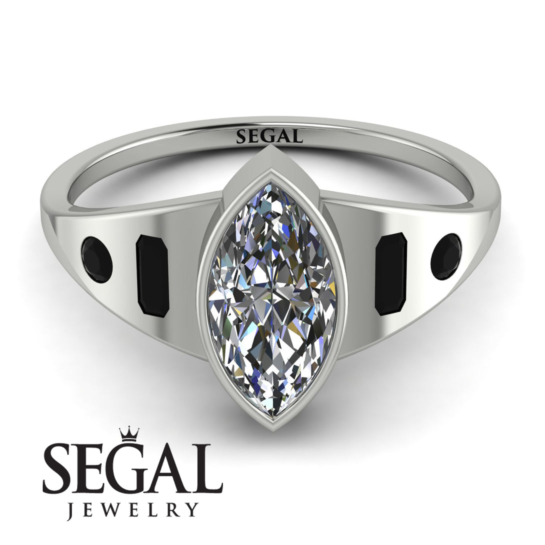 Marquise Bezel Diamond Ring - Juliana No. 33