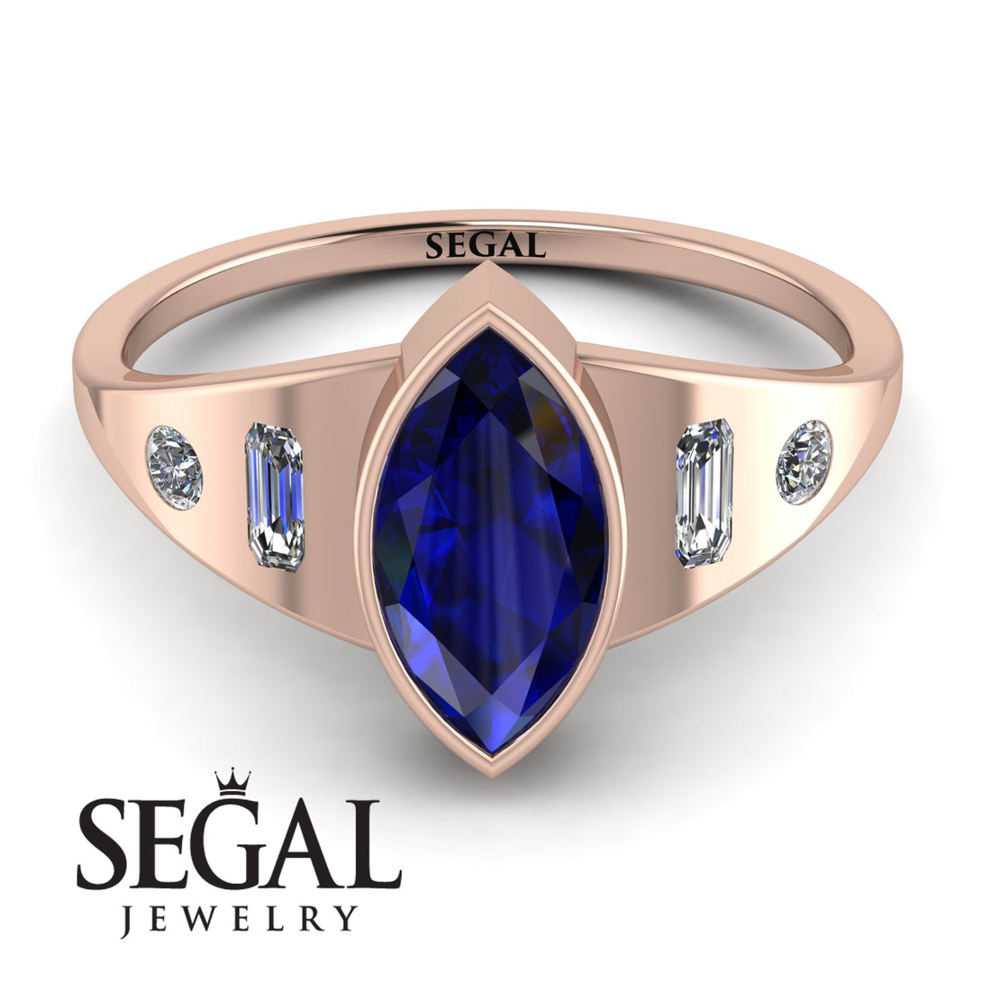 Marquise Bezel Diamond Ring - Juliana No. 14