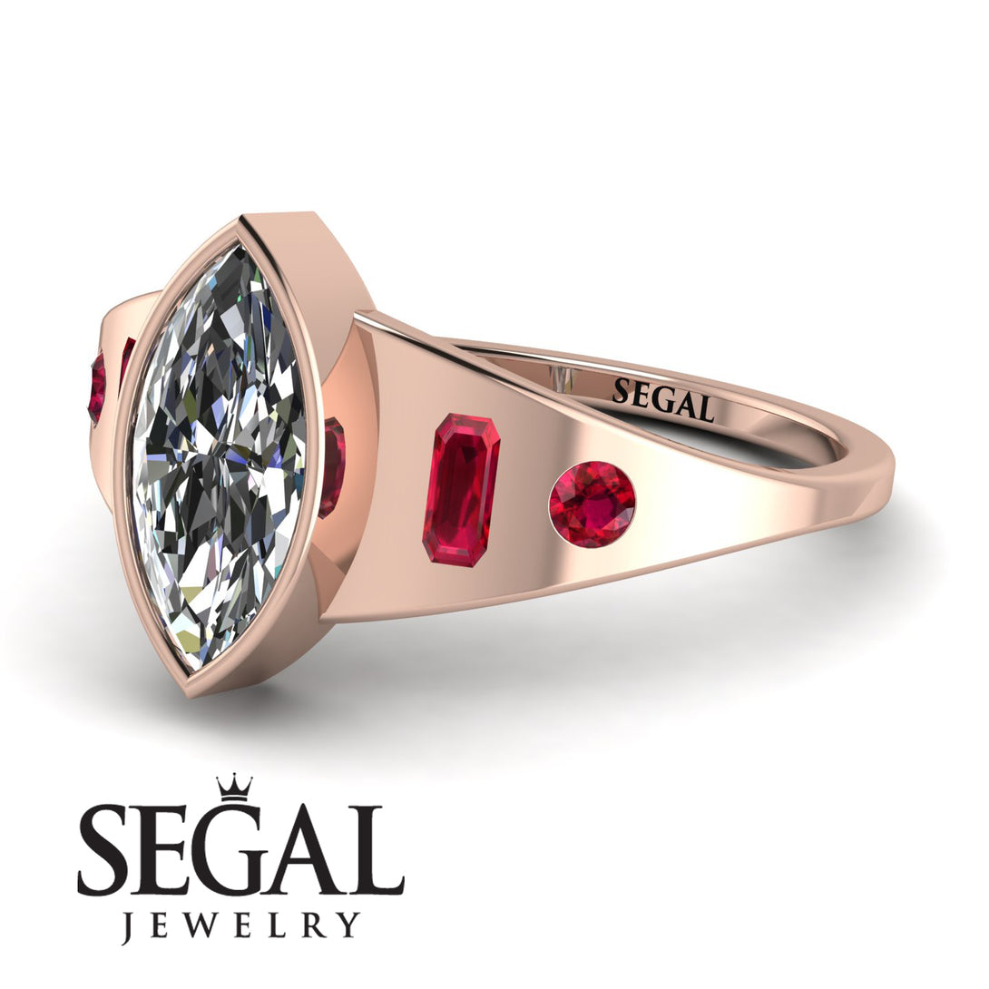 Marquise Bezel Diamond Ring - Juliana No. 47