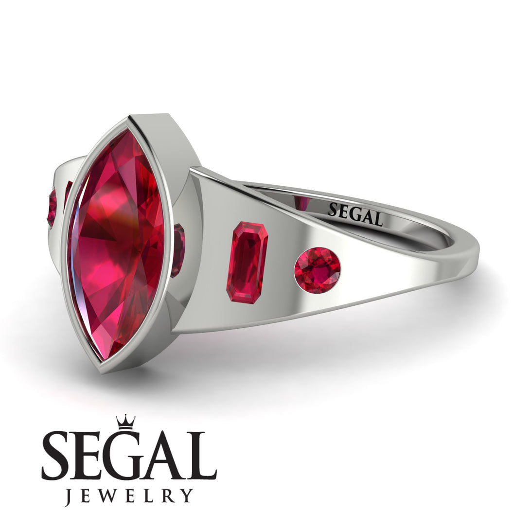 Marquise Bezel Diamond Ring - Juliana No. 57