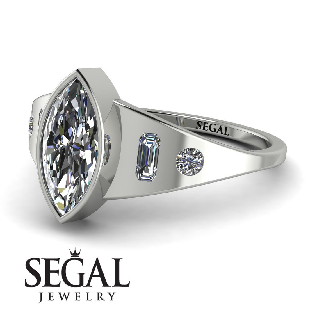 Marquise Bezel Diamond Ring - Juliana No. 3