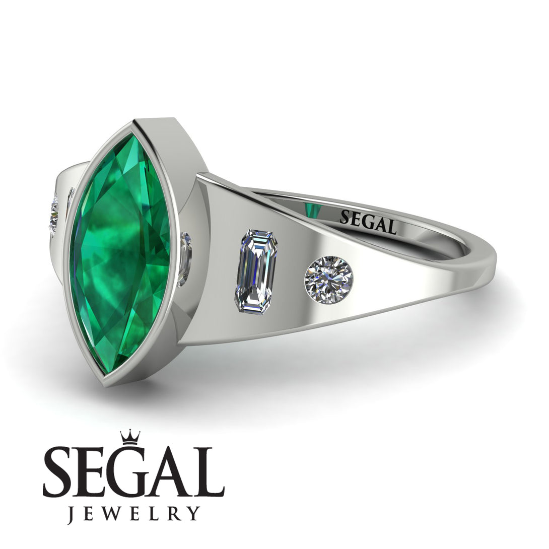 Marquise Bezel Diamond Ring - Juliana No. 6