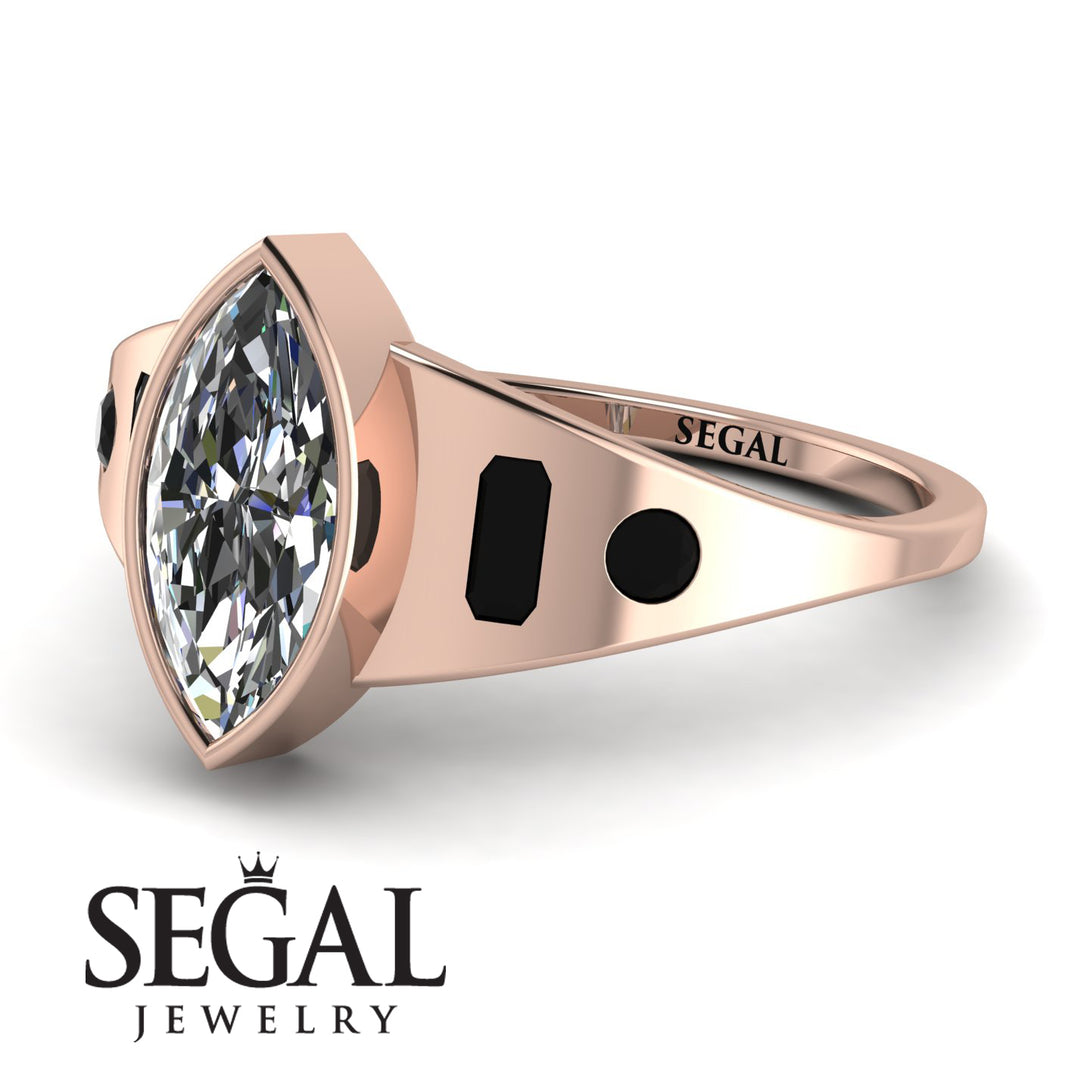 Marquise Bezel Diamond Ring - Juliana No. 32