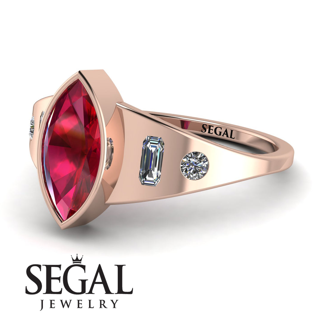 Marquise Bezel Diamond Ring - Juliana No. 11