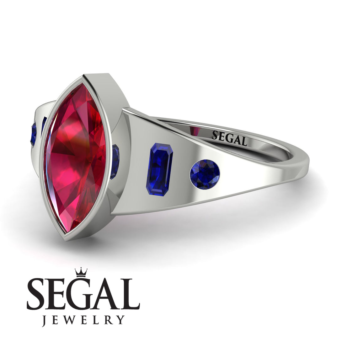 Marquise Bezel Diamond Ring - Juliana No. 72