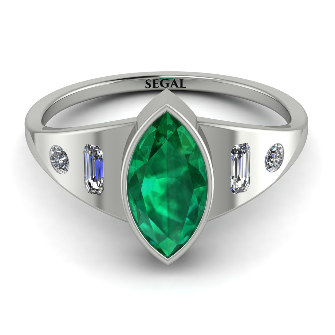 Marquise Bezel Diamond Ring - Juliana No. 6