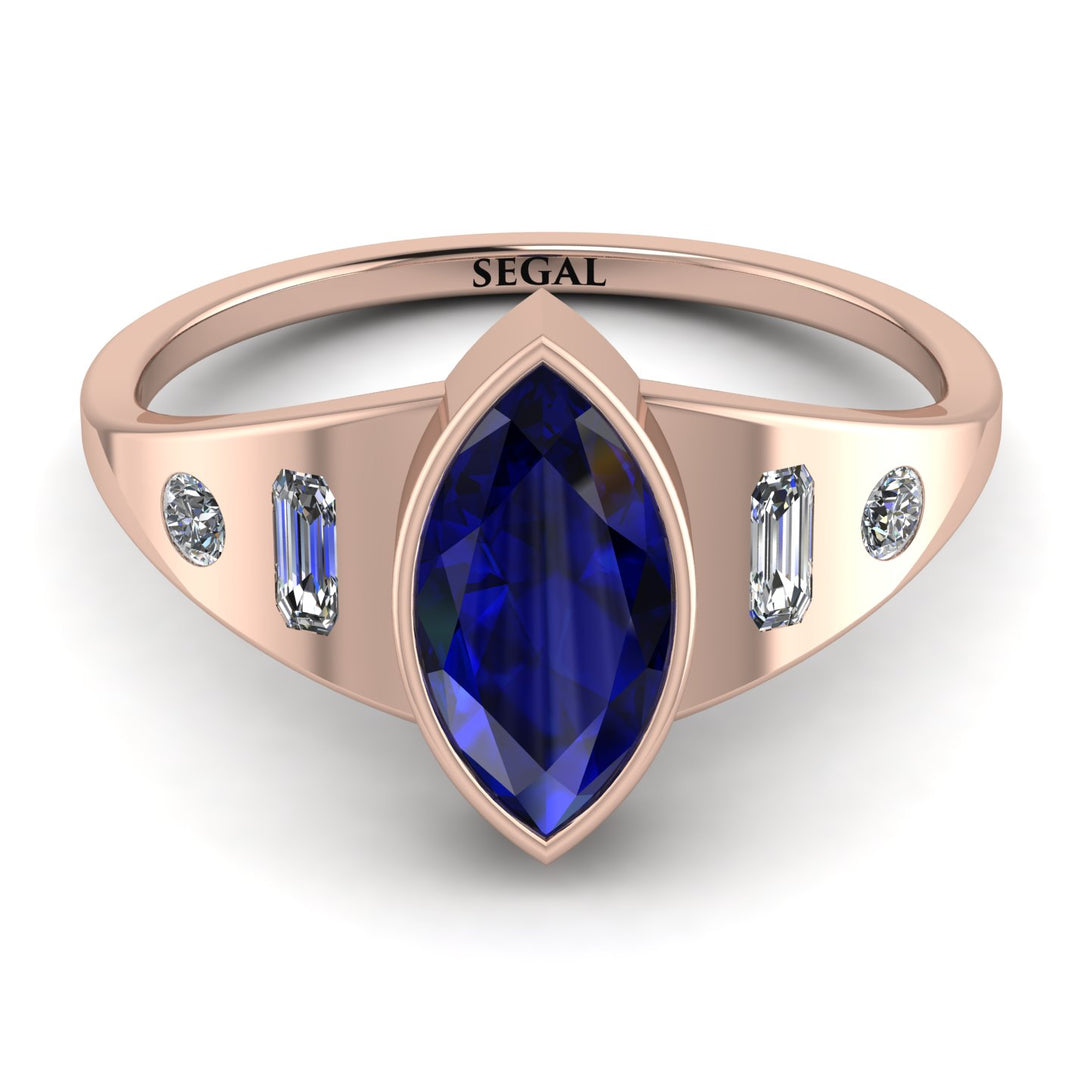 Marquise Bezel Diamond Ring - Juliana No. 14