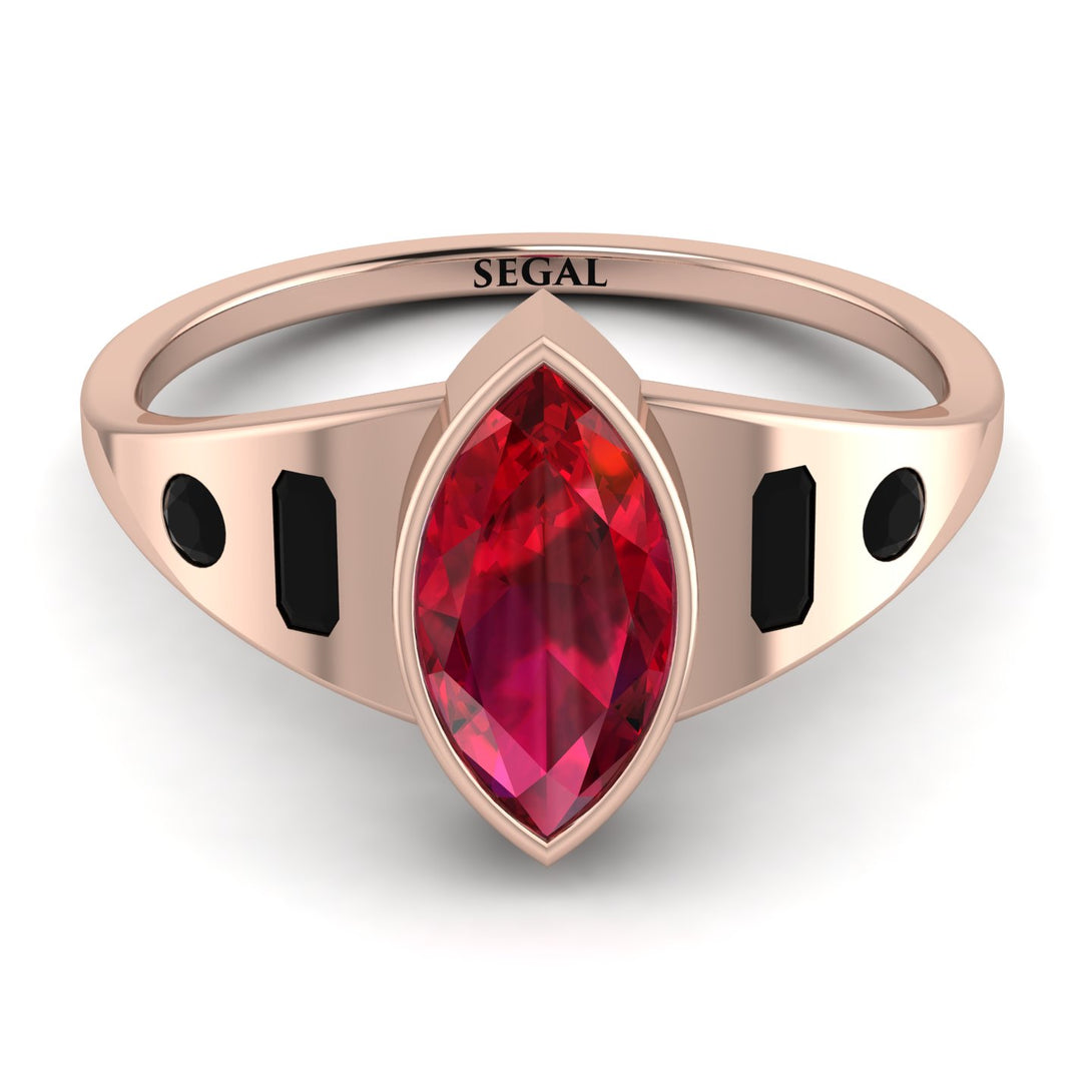 Marquise Bezel Diamond Ring - Juliana No. 41