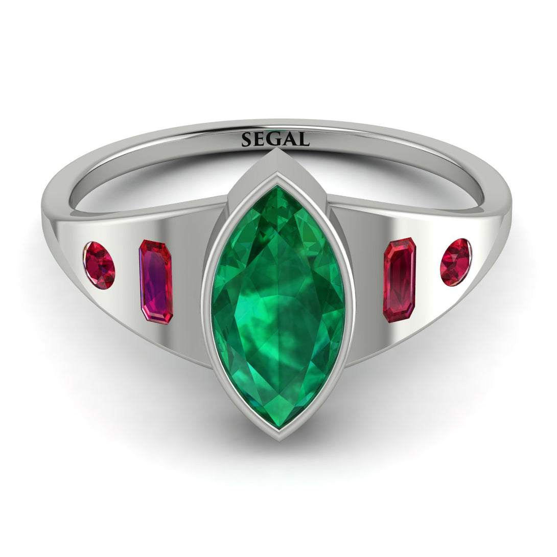 Marquise Bezel Diamond Ring - Juliana No. 51