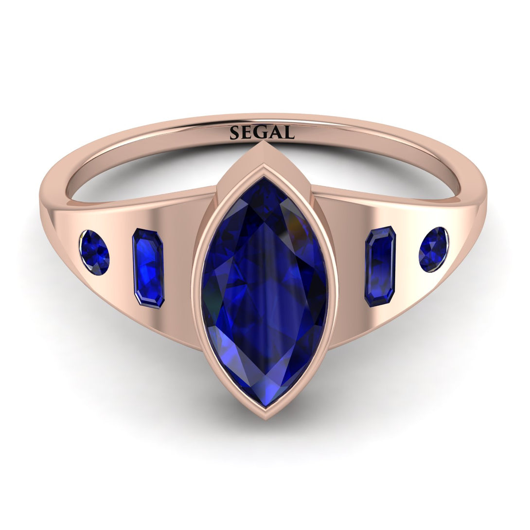 Marquise Bezel Diamond Ring - Juliana No. 74