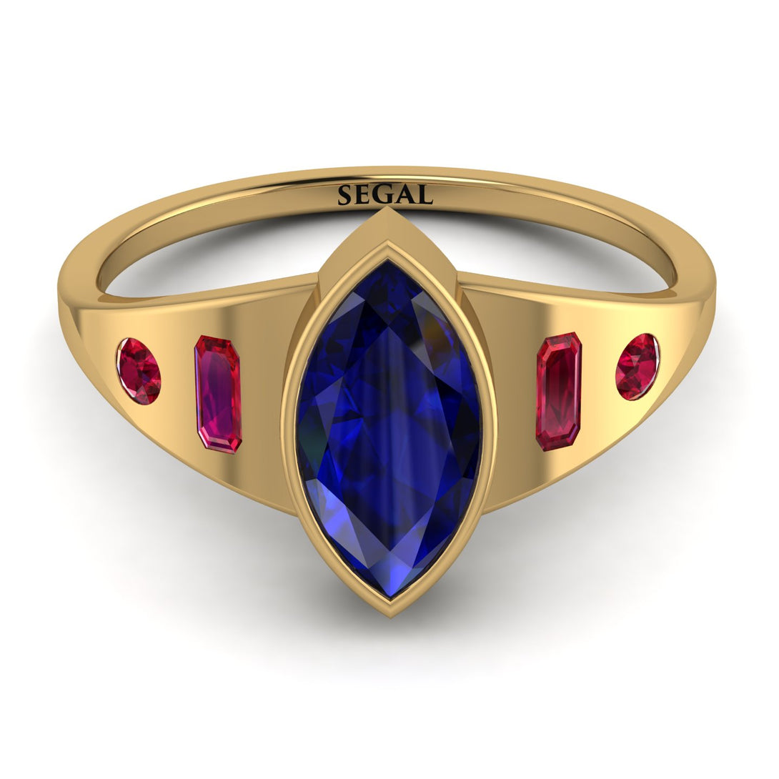 Marquise Bezel Diamond Ring - Juliana No. 58