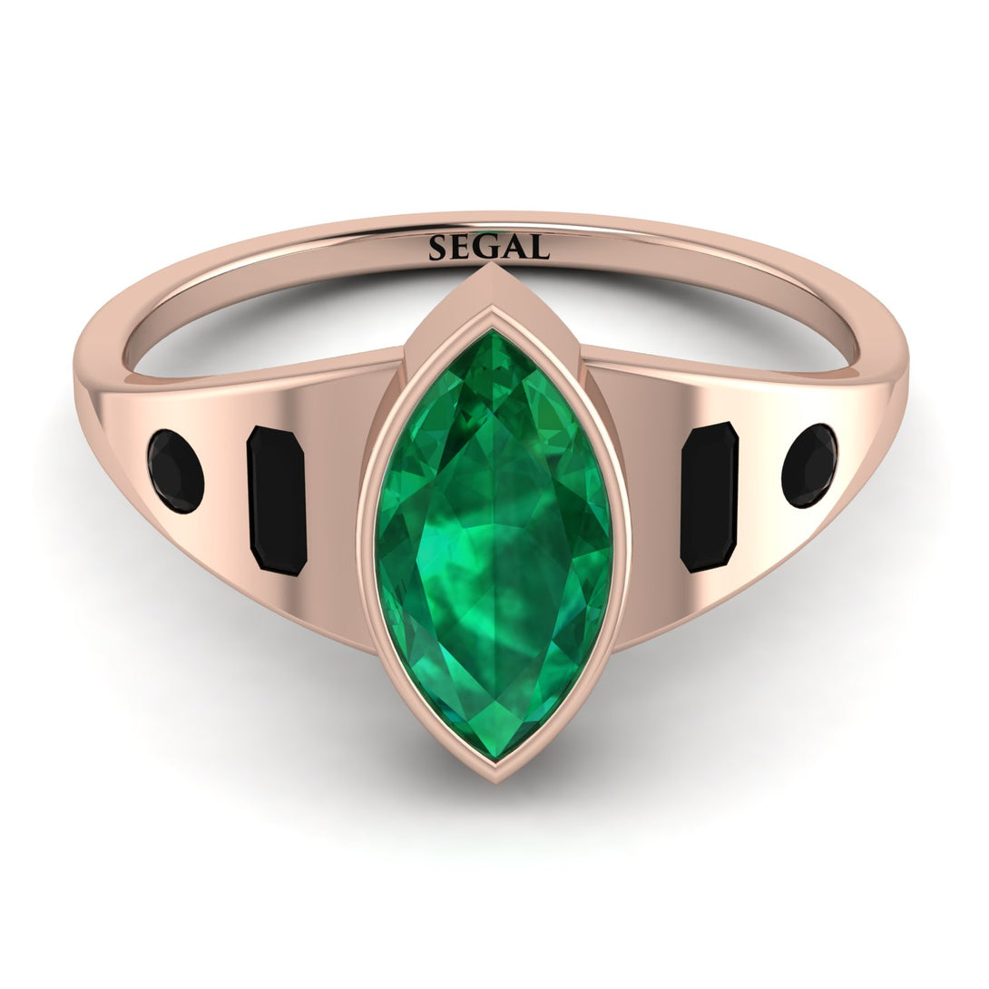 Marquise Bezel Diamond Ring - Juliana No. 35