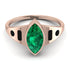 Marquise Bezel Diamond Ring - Juliana No. 35