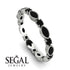 Marquise Black Diamond Eternity Band - Cecilia No. 39 image 10