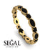 Marquise Black Diamond Eternity Band - Cecilia No. 37 image 10