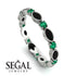Marquise Black Diamond Eternity Band - Cecilia No. 24 image 10