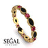 Marquise Black Diamond Eternity Band - Cecilia No. 52