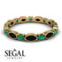 Marquise Black Diamond Eternity Band - Cecilia No. 22