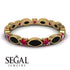 Marquise Black Diamond Eternity Band - Cecilia No. 52