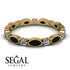 Marquise Black Diamond Eternity Band - Cecilia No. 7