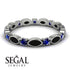 Marquise Black Diamond Eternity Band - Cecilia No. 69