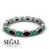 Marquise Black Diamond Eternity Band - Cecilia No. 24