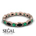 Marquise Black Diamond Eternity Band - Cecilia No. 23