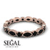 Marquise Black Diamond Eternity Band - Cecilia No. 38