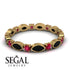 Marquise Black Diamond Eternity Band - Cecilia No. 52
