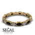 Marquise Black Diamond Eternity Band - Cecilia No. 7 image 3