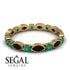 Marquise Black Diamond Eternity Band - Cecilia No. 22